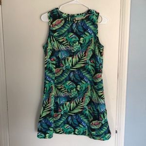 Faded Glory Palm Print Dress